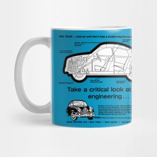 1963 SAAB 96 - advert Mug